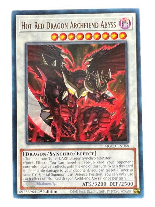 HOT RED DRAGON ARCHFIEND ABYSS MGED-EN068